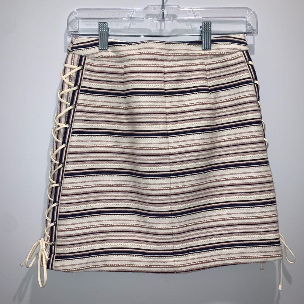 BCBGMAXAZRIA Striped Skirt